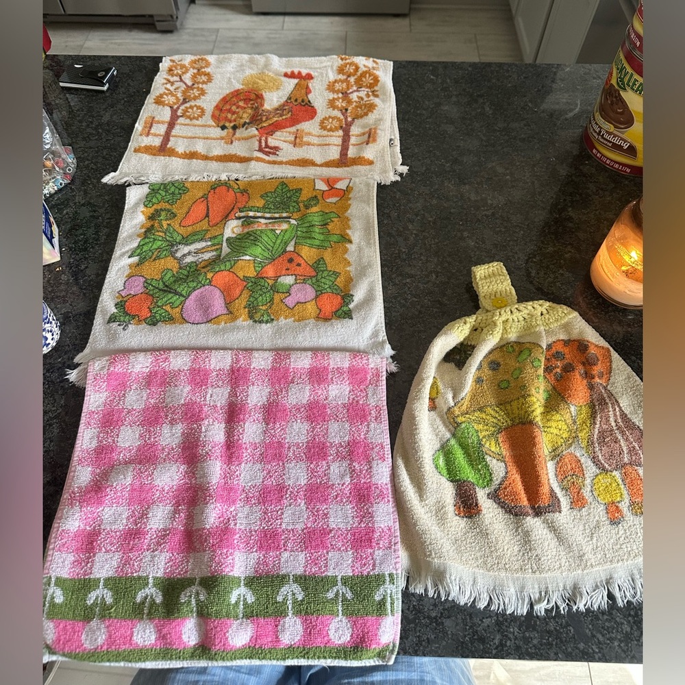 Vintage kitchen hand towels